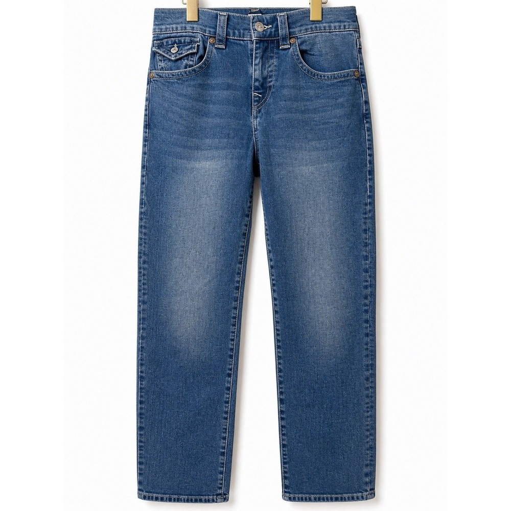 True Religion Ricki Jeans Womens 29 Relaxed Straight Blue Denim DEAL